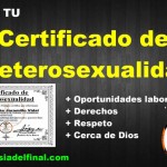 Certificado de heterosexualidad por 500 $
