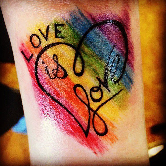 LoveIsLove Gay Tattoo Gayles.tv
