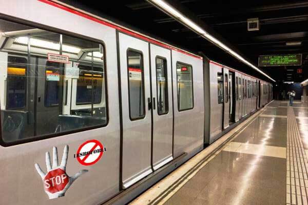Aggression-Lesben-Metro-Barcelona