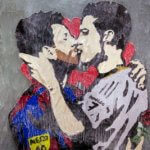 Il bacio di Messi e Ronaldo