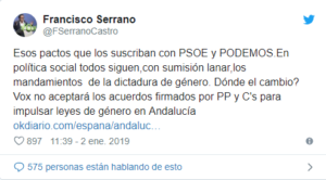 Twitt Francisco Serrano
