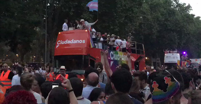 Pride Barcelona prohíbe la participación de Ciudadanos