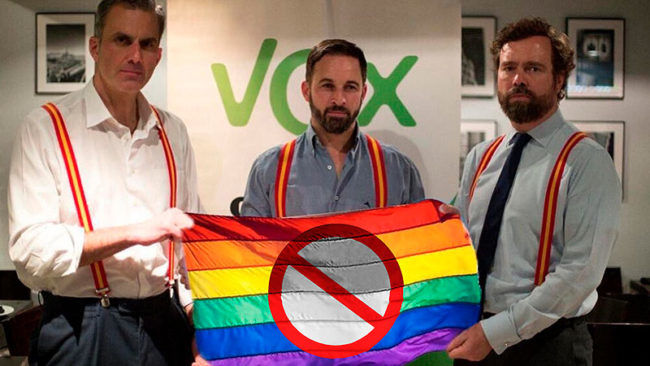VOX Gay LGTBI 52 diputados 10N