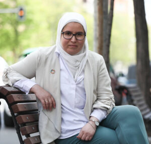 Maysoun Douas, the first Muslim councilor to officiate an LGTBI wedding in Madrid