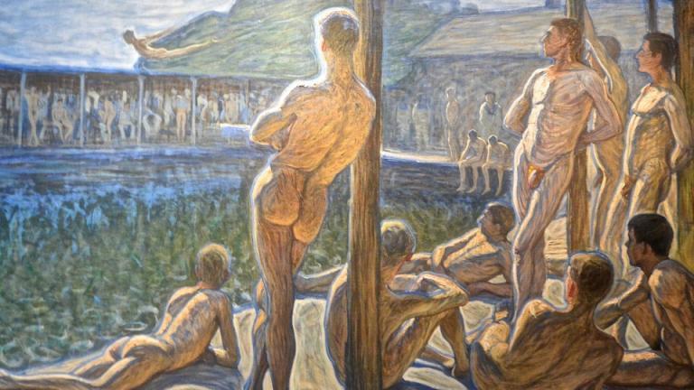 IVAM DES/ORDEN MORAL. Arte y sexualidad en la Europa de entreguerras. Eugene Jansson In Navy Bathing Hut