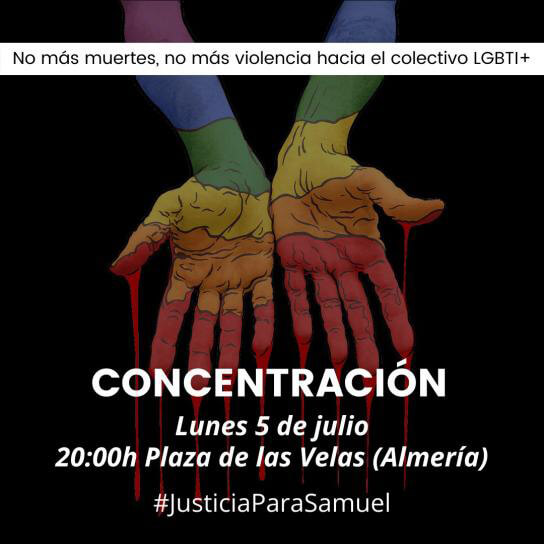 Le associazioni LGTBI+ chiedono manifestazioni in tutta la Spagna per respingere l'omicidio di Samuel a A Coruña