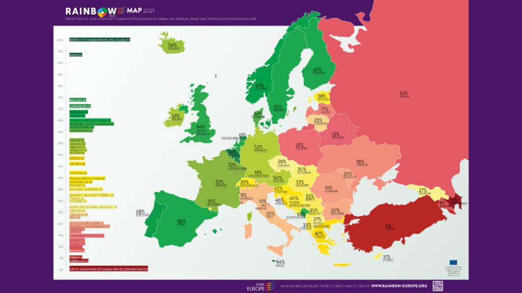 España sitúase como o país con máis apoio LGBTIQ+