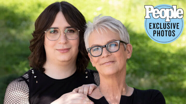 Jamie Lee Curtis poses for the first time with her trans daughter