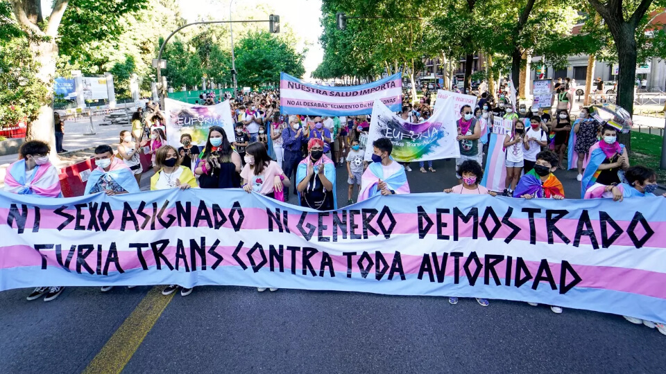 Unitary demonstration in Madrid against the increase in LGTBI attacks