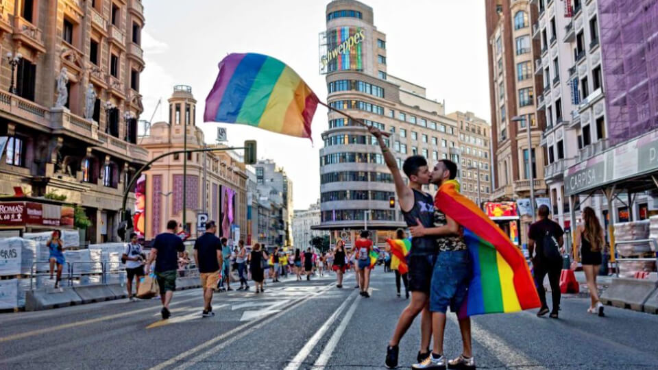 15D: Historic demonstration in Madrid for the defense of LGTBI rights against Vox