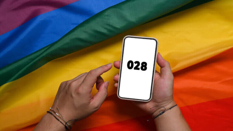 028: phone against LGTBIphobia