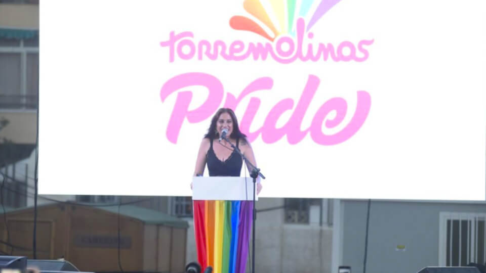 Le discours passionnant de María Peláe à la Torremolinos Pride