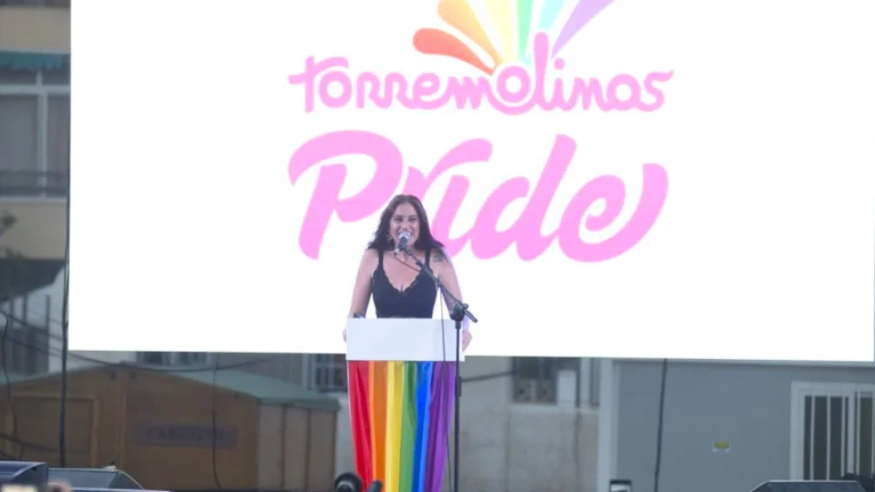El emocionante pregón de María Peláe en el Pride de Torremolinos