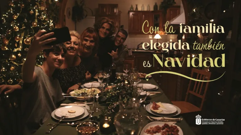 Canarias launches the LGTBIQ+ campaign "With the chosen family, it's also Christmas"