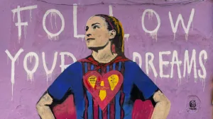 Vandalizan el mural de Alexia Putellas en Barcelona: "Tortillera y feminazi"