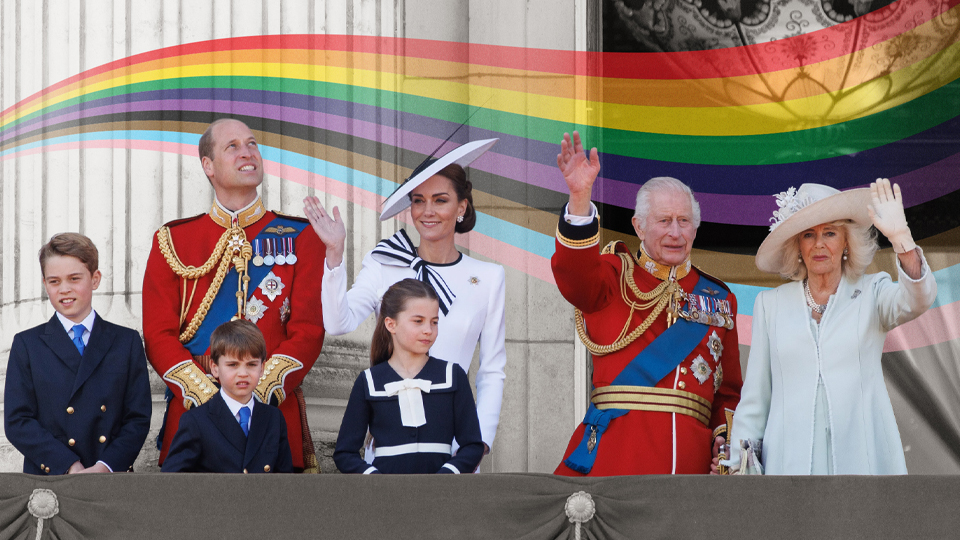 El Orgullo entra en Buckingham: la corona ya no es intocable ni impasible